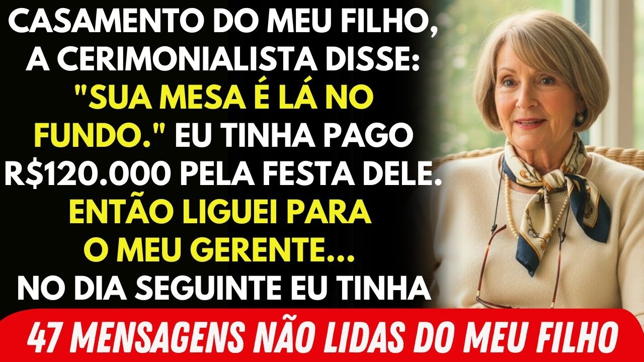 Paguei R$120 Mil Pelo Casamento Do Meu Filho — Na Cerimônia, Me Sentaram Com Os Fornecedores....