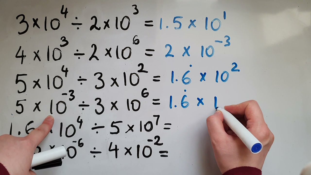 Вычисления по стандартной форме. Математика для GCSE