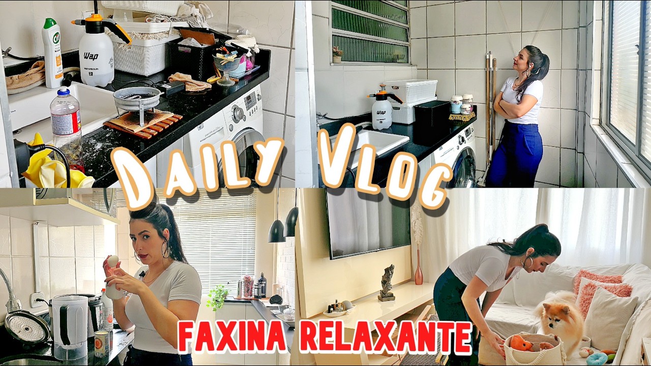 ✨🏠 MINHA ROTINA REAL – Faxinão na LAVANDERIA 😱 limpeza pesada + pudim na panela de pressão