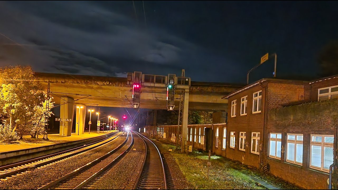 Führerstandsmitfahrt BR / Cabview 145 Hamburg Harburg  - Maschen