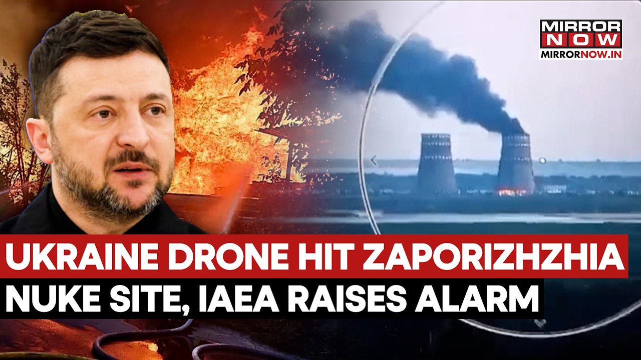 Nuclear Flashpoint? Moscow Says Drone Struck Zaporizhzhia Plant, Ukraine Rejects Claim | Watch