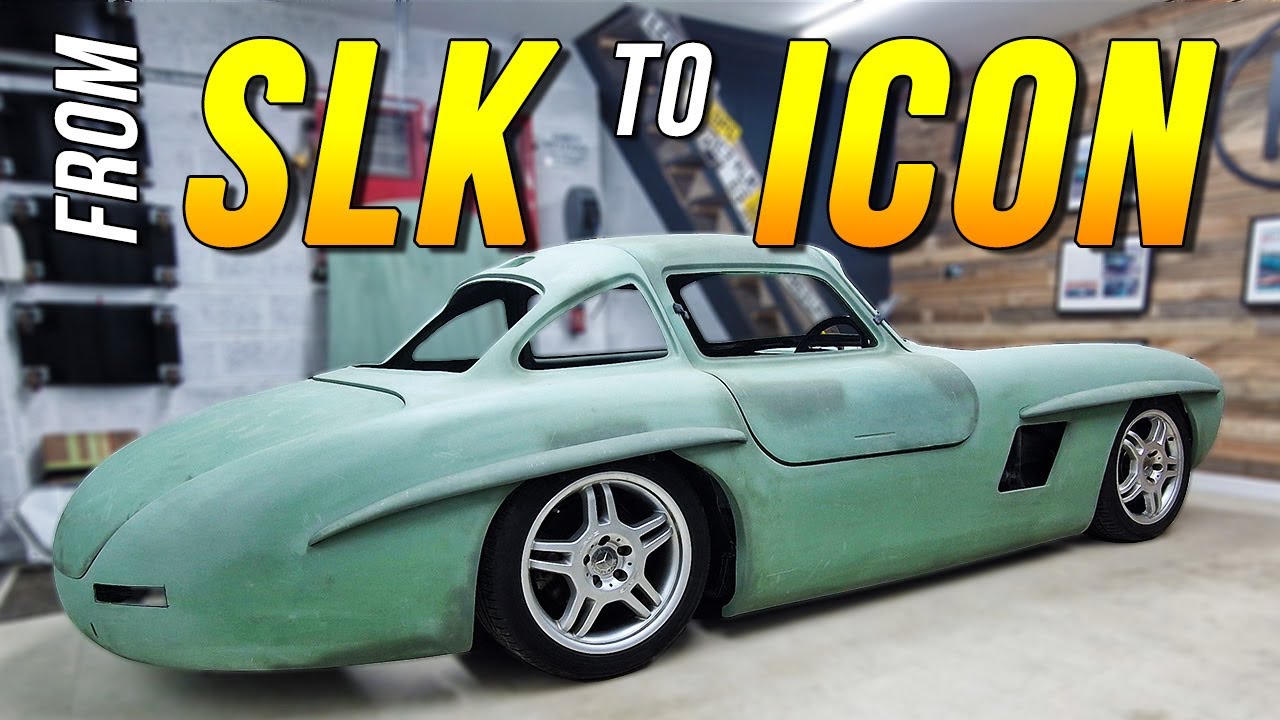 Тестовая установка кузова Gullwing 300SL и пневмоподвески!