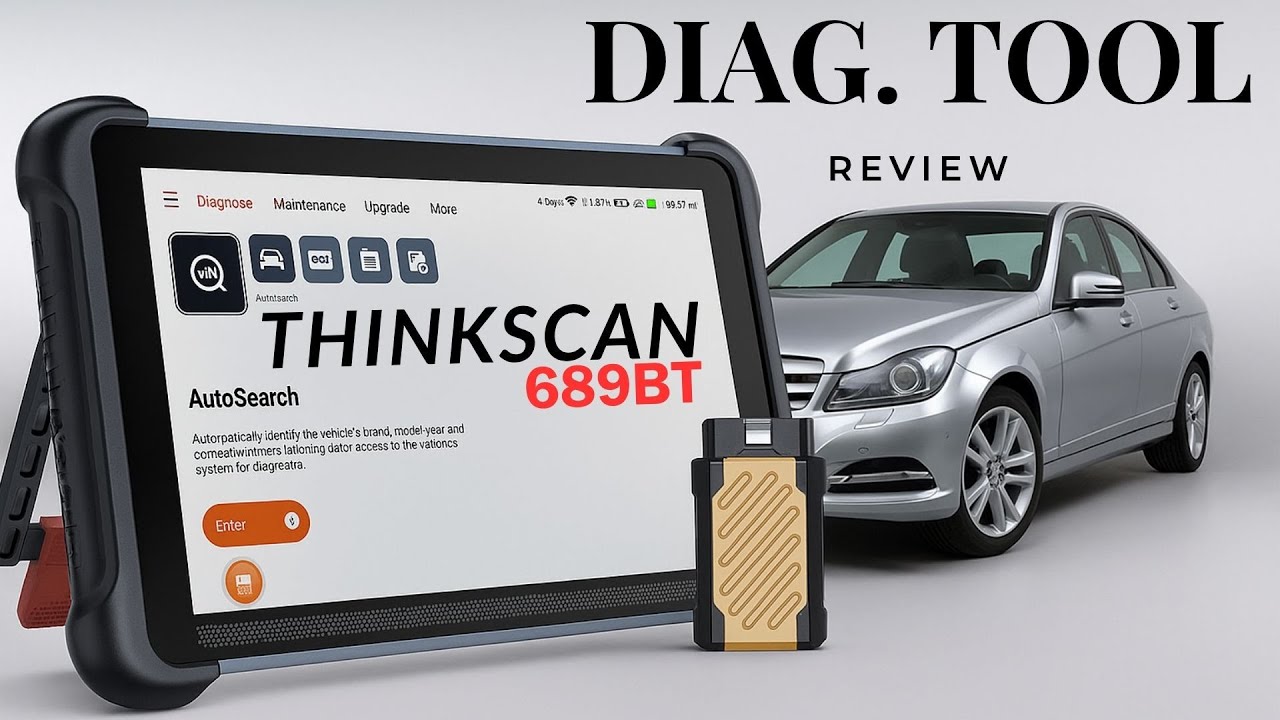 Car diagnostic tool THINKSCAN 689BT by THINKCAR Unboxing tested review ,Autodiagnosetool on Mercedes