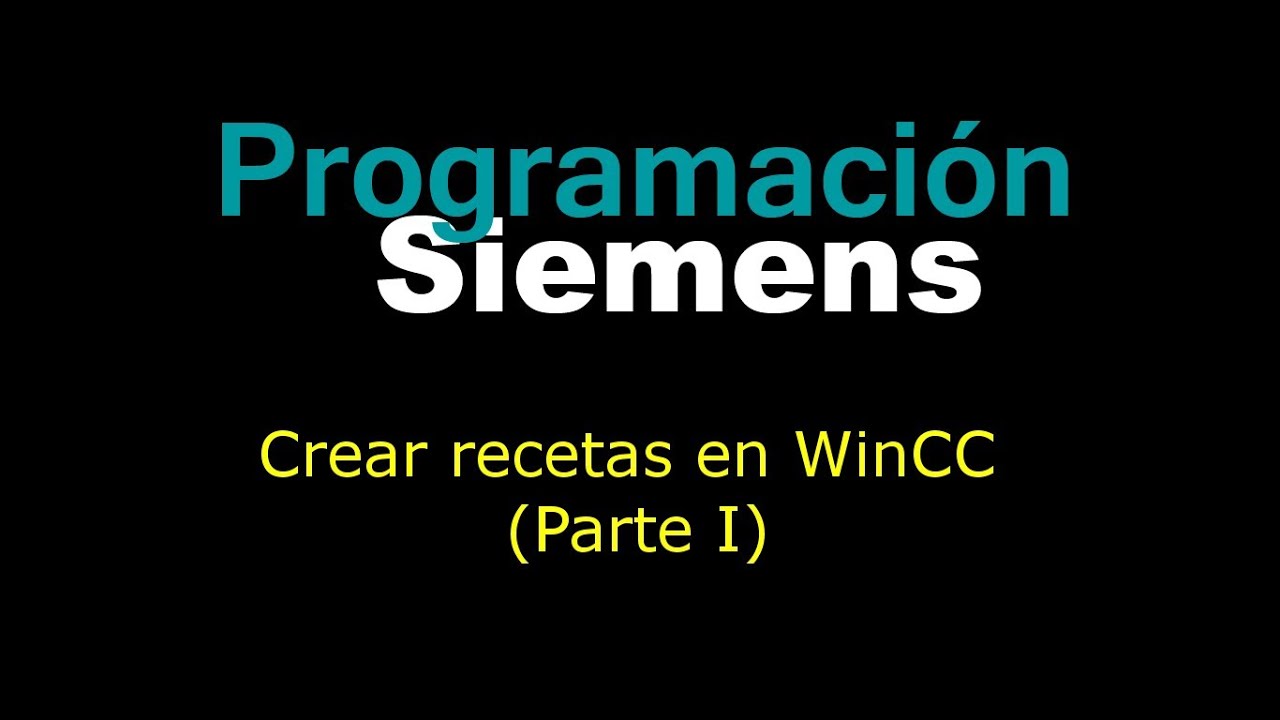Cómo crear recetas en WinCC flexible (I)