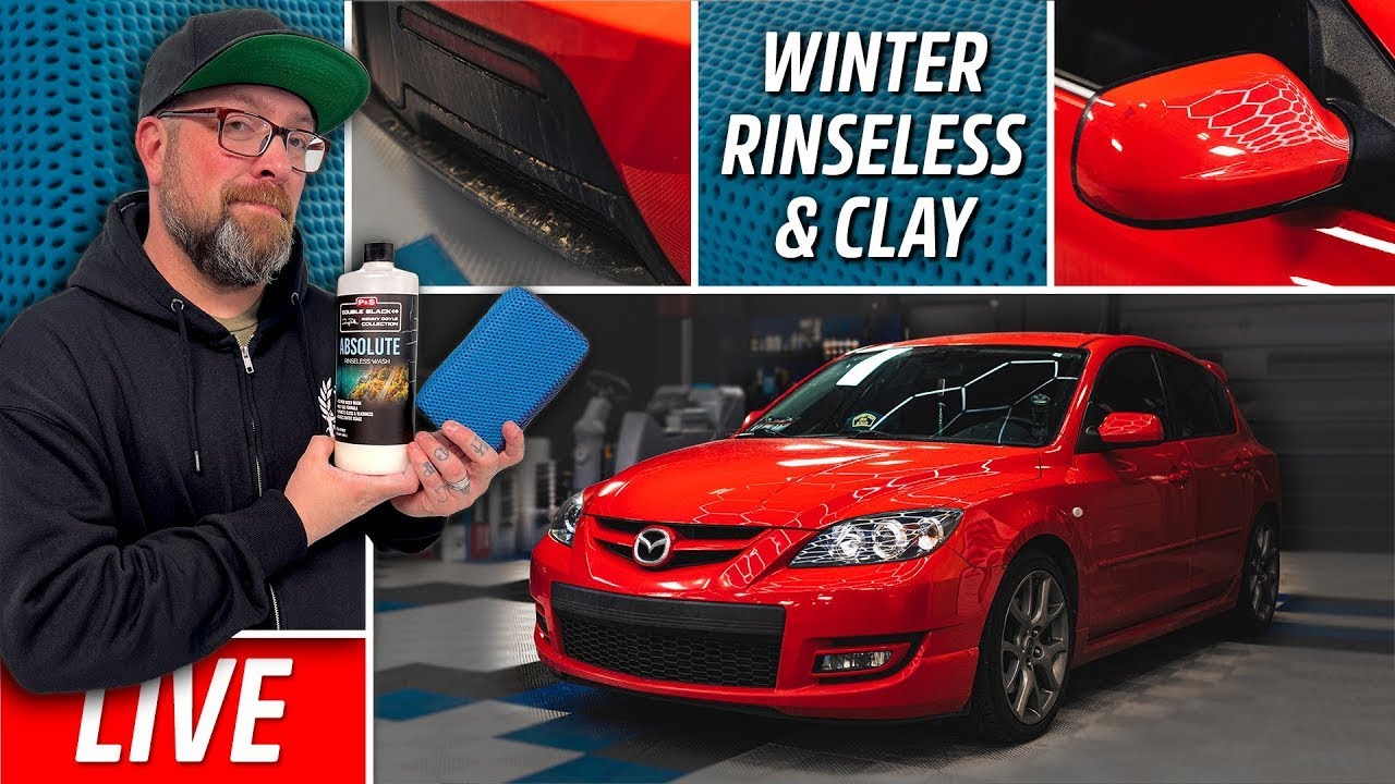 WINTER Rinseless Wash & Clay Decontamination with P&S Absolute! LIVE Demo