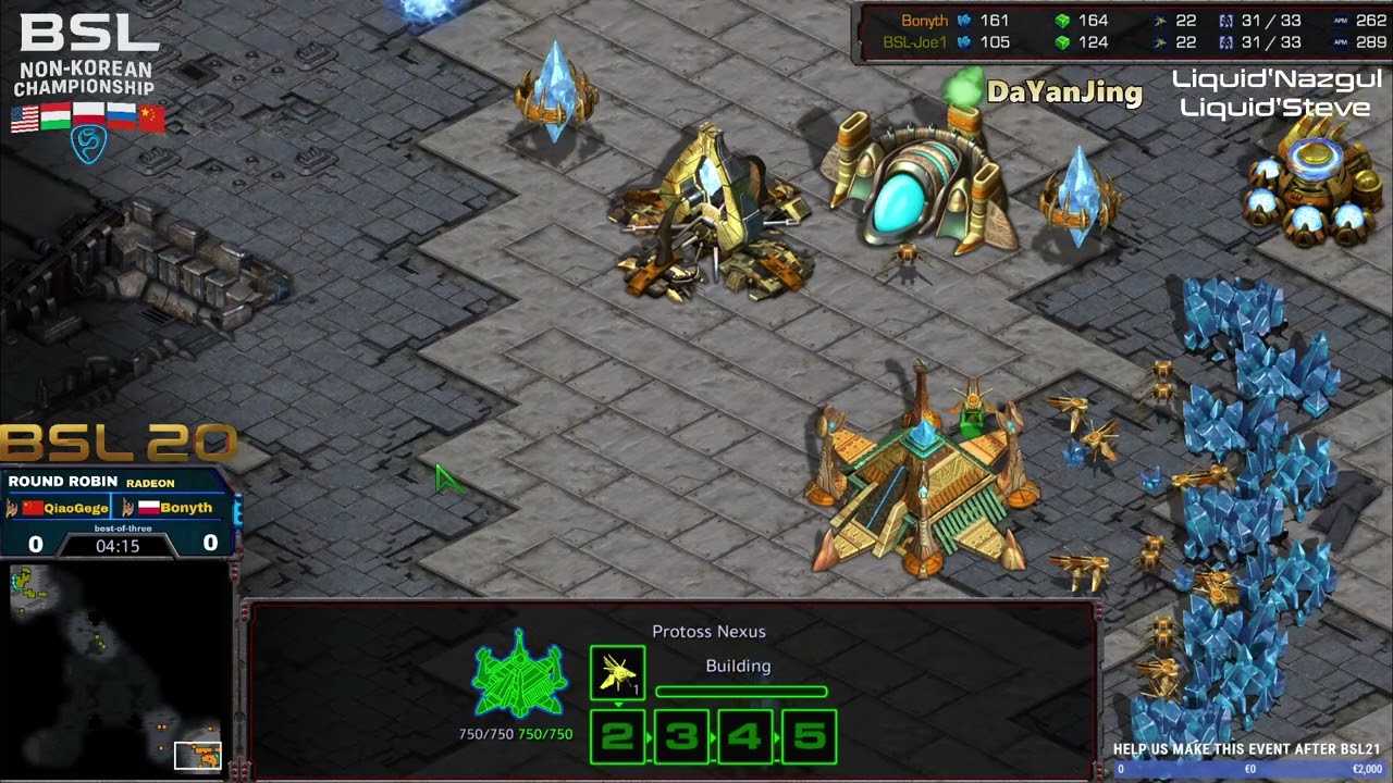BSL20 tier 2 - BONYTH vs QIAOGEGE - Round Robin Group Stage - bo3 #broodwar