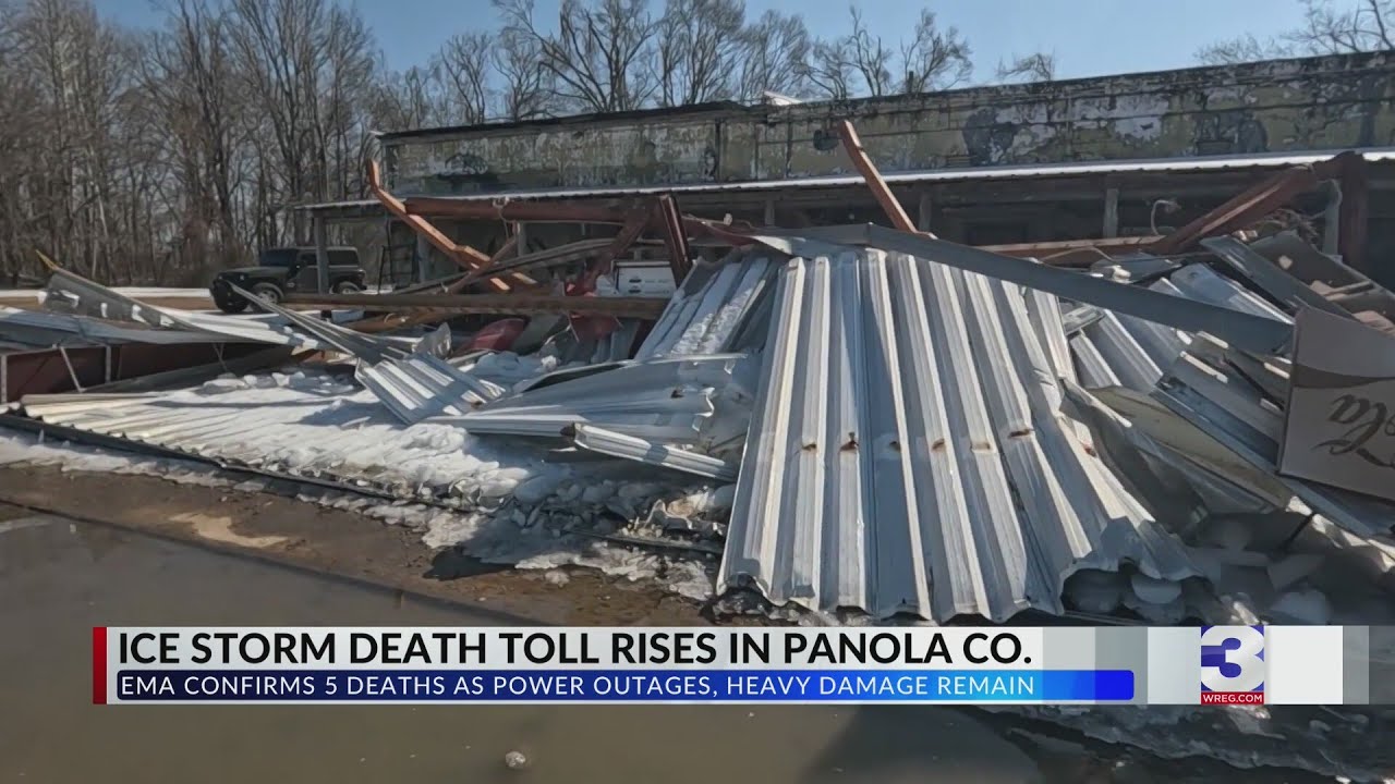Ice storm death toll rises in Panola Co.