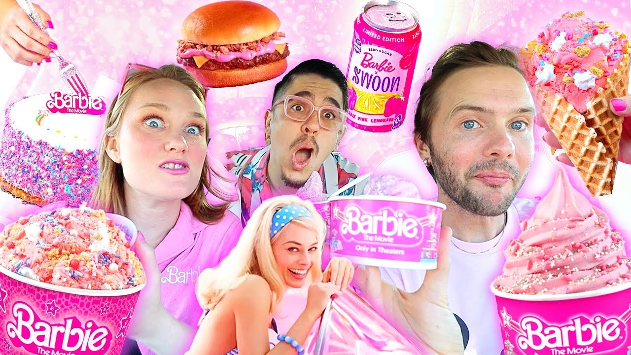 Tasting All The BARBIE MOVIE FOOD COLLABS!!!!