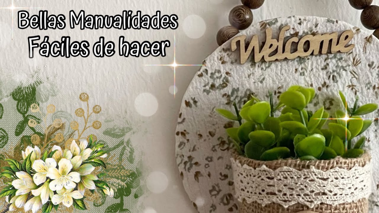 4 Lindas Ideas para Decorar tu Hogar /Manualidades con materiales Reciclados / Artesanato
