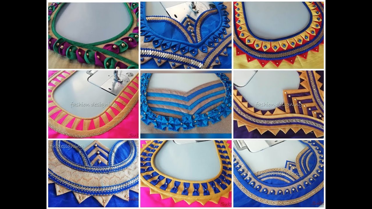 50 simple and latest back neck designs of a blouse  | fashion designing