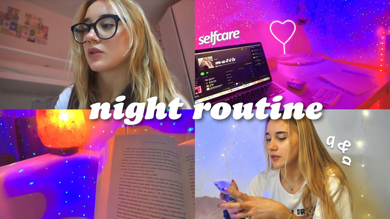 NIGHT ROUTINE🌷🧚🏻🤍| selfcare, q&a, relax.