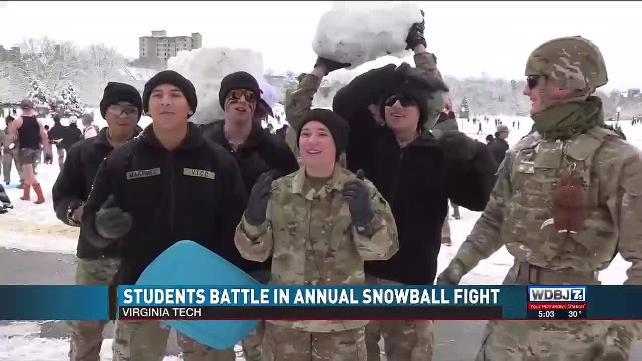 Virginia Tech Snowball Fight