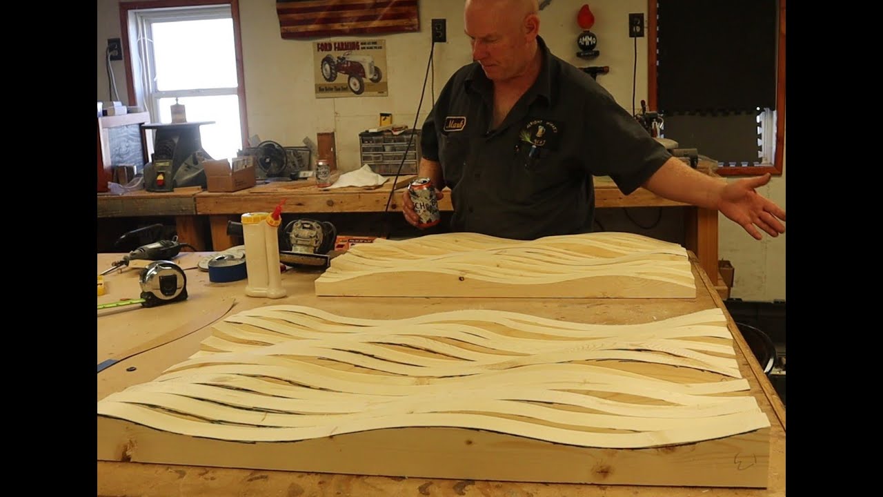 Waving wood flag.  Make it with as little lumbar as possible. Save Money!!