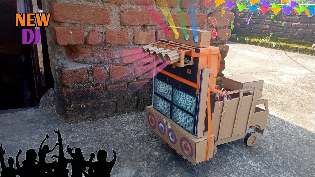 Diy Mini Dj Loding Truck At-New Home Cardboard Mini Dj Box Dj Truck Toy