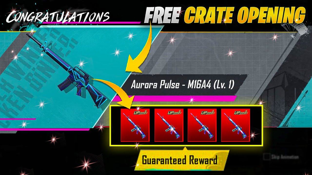 Free 120 Premium Crate Opening | Free Upgradable Skin | M16A4 Skin | PUBGM