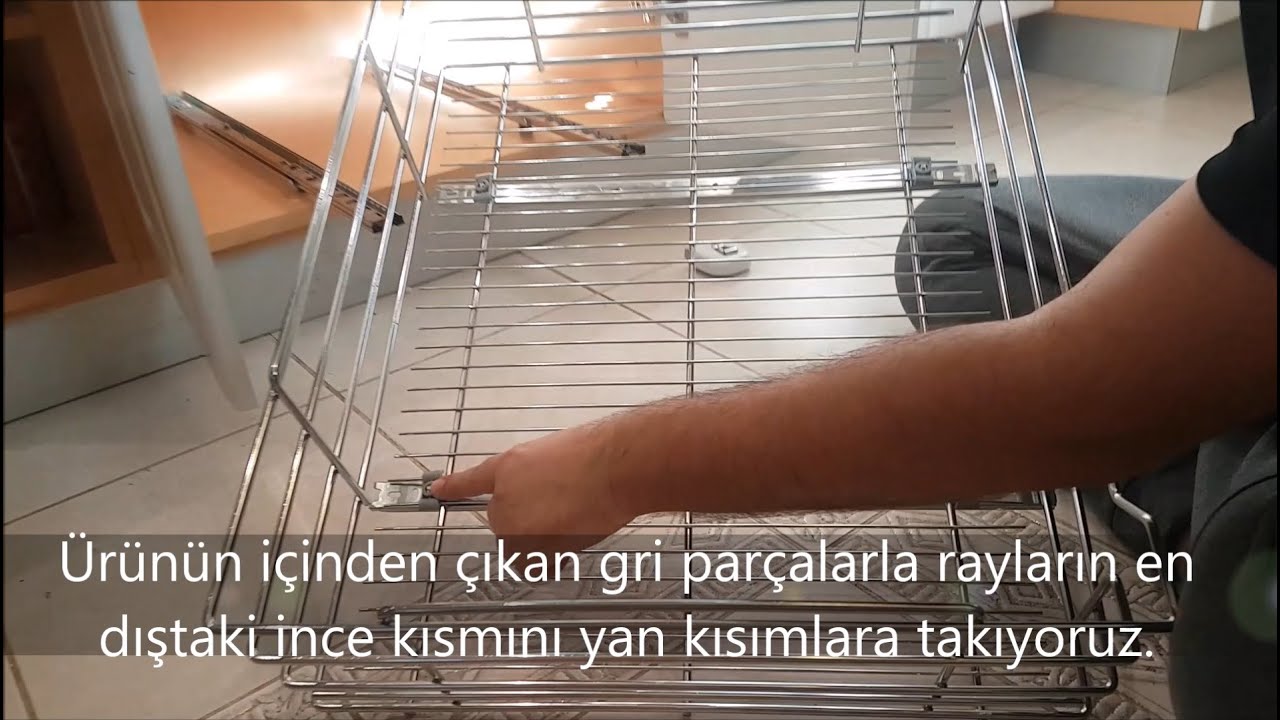 Domodek (starax) tekli krom metal çekmecenin MONTAJI nasıl yapılır (takılır) ve ölçüsü nasıl alınır?
