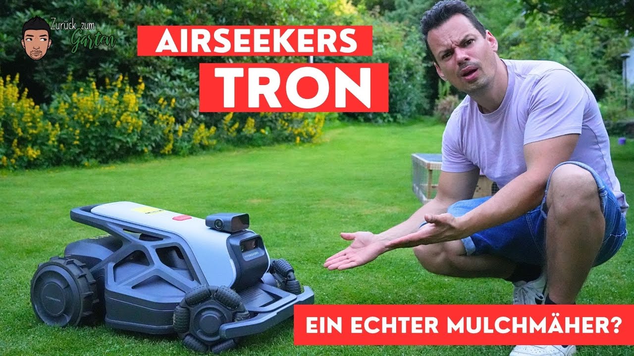 Airseekers Tron - Ein kabelloser Mähroboter mit echter Mulch Funktion