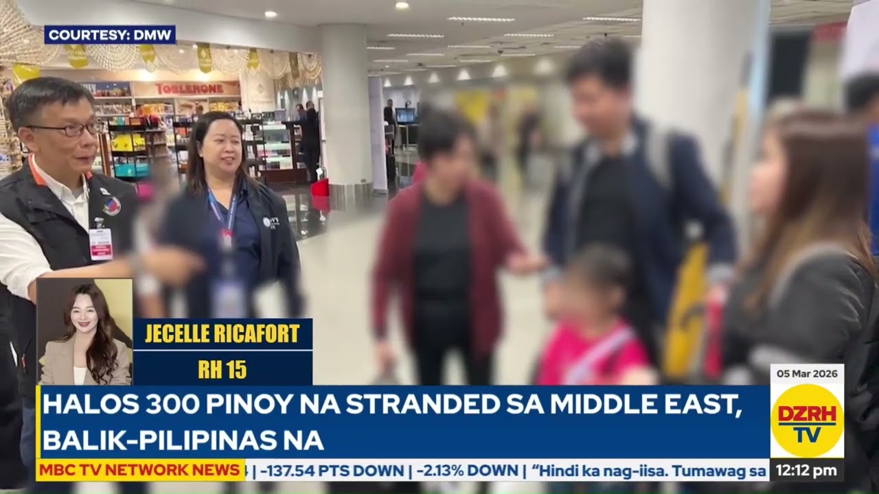 Halos 300 Pinoy na stranded sa Middle East, balik-Pilipinas na