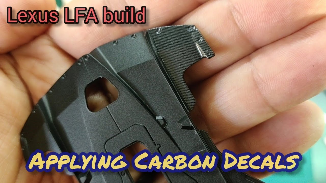 How To: Applying Carbon Decals! Lexus LFA build