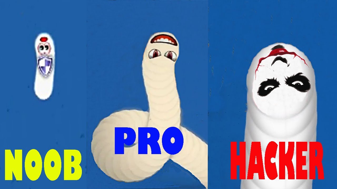 Noob Vs Pro Vs Hacker Worms Zone.io