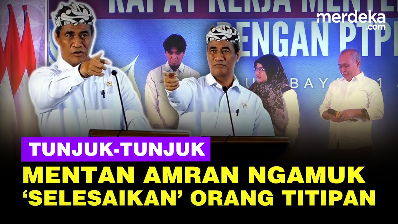NGAMUK! Menteri Amran Tunjuk-Tunjuk Depan Dirut, ‘Selesaikan’ Orang Titipan