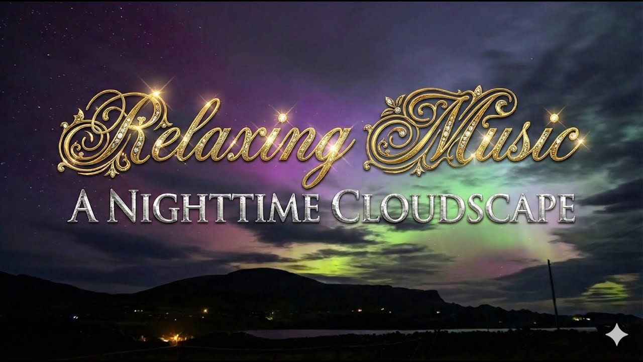 Relaxing Music • A NIGHTTIME CLOUDSCAPE | Deep Sleep, Meditation & Stress Relief