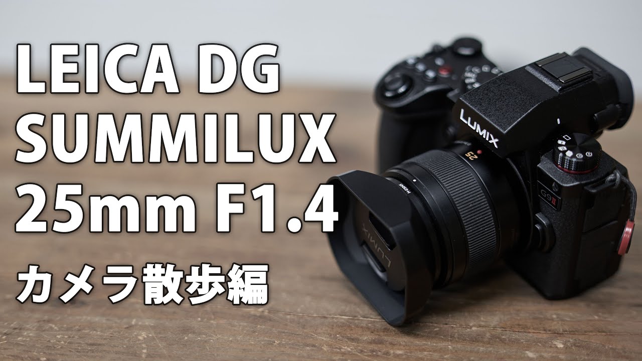 LEICA DG SUMMILUX 25mm F1.4 II ASPH.  レビュー その3 カメラ散歩 #microfourthirds