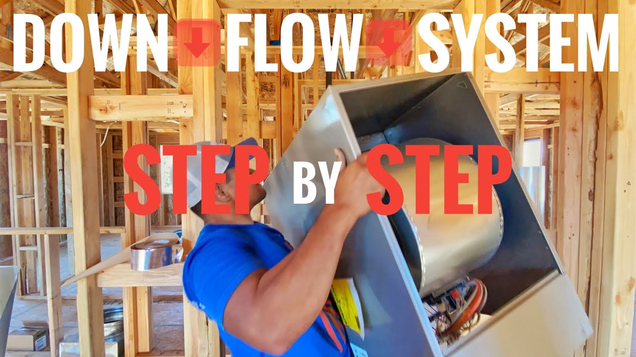 HOW TO INSTALL A FURNACE Step by Step | DOWN FLOW SYSTEM HVAC