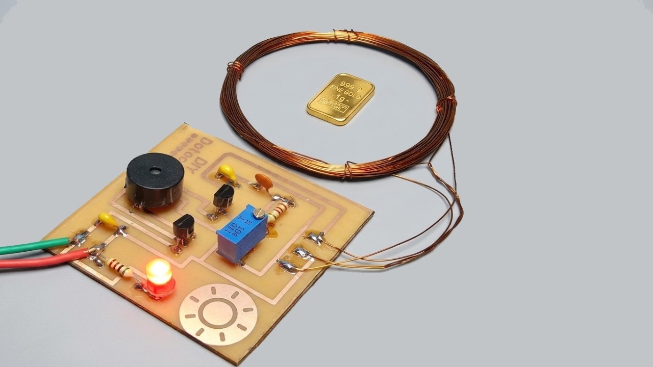 Simple & Stable Metal Detector Circuit Using Minimal Parts