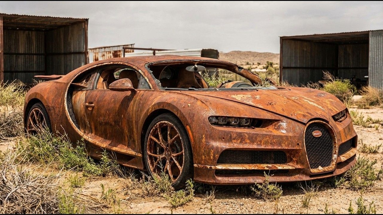 Restoring a Completely Rusted Bugatti Chiron | Satisfying ASMR Restoration