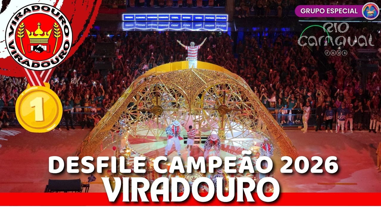 VIRADOURO 2026 | DESFILE COMPLETO NA SAPUCAÍ (VISÃO DA ARQUIBANCADA)
