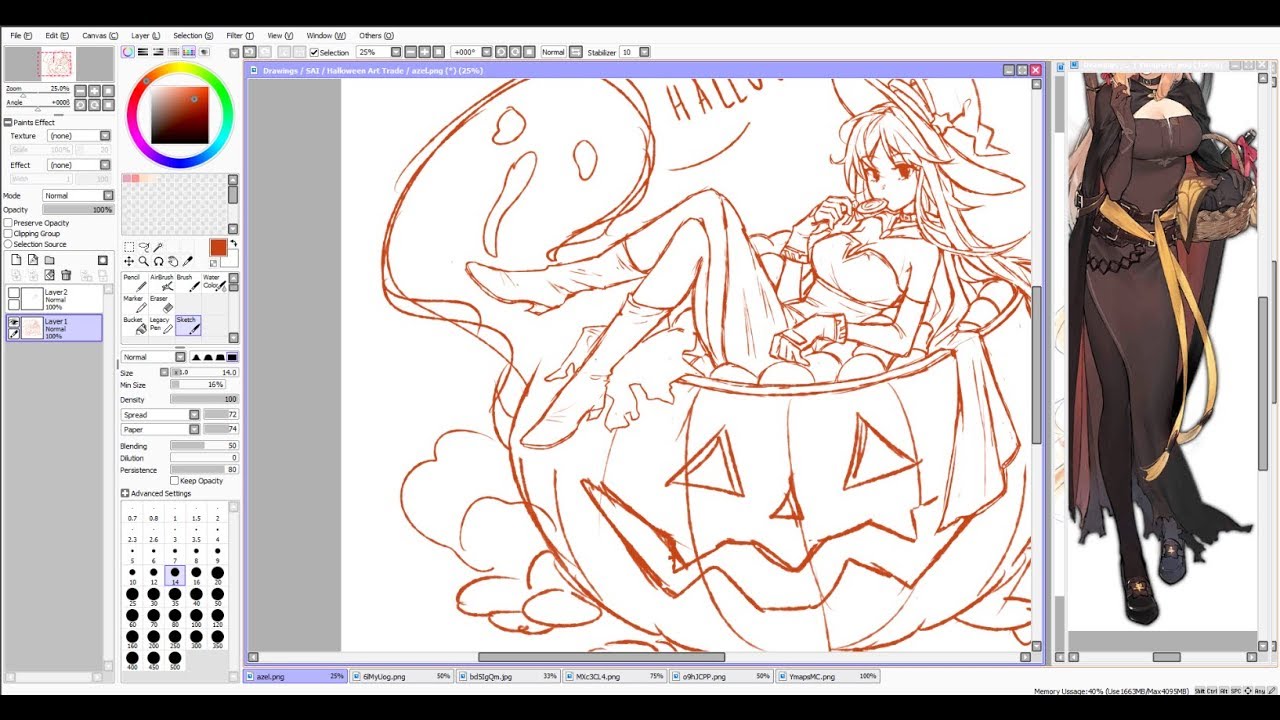 【Speedpaint】- Happy Halloween - Art Trade