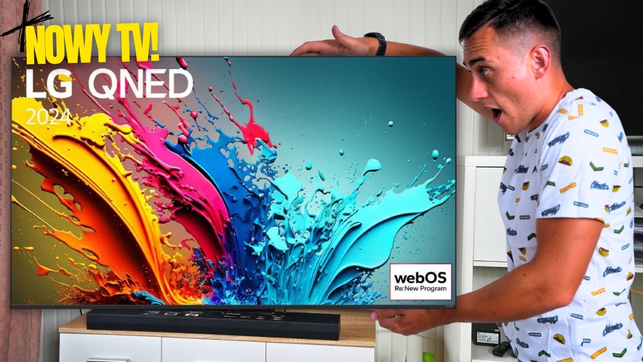WYMIENIŁEM M&Oacute;J STARY TELEWIZOR! | LG QNED87 4K 75 cali