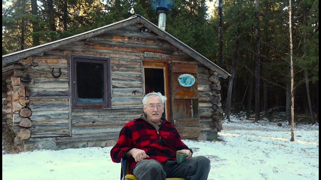 Special Winter Visit- Martin's Old Off Grid Log Cabin#247