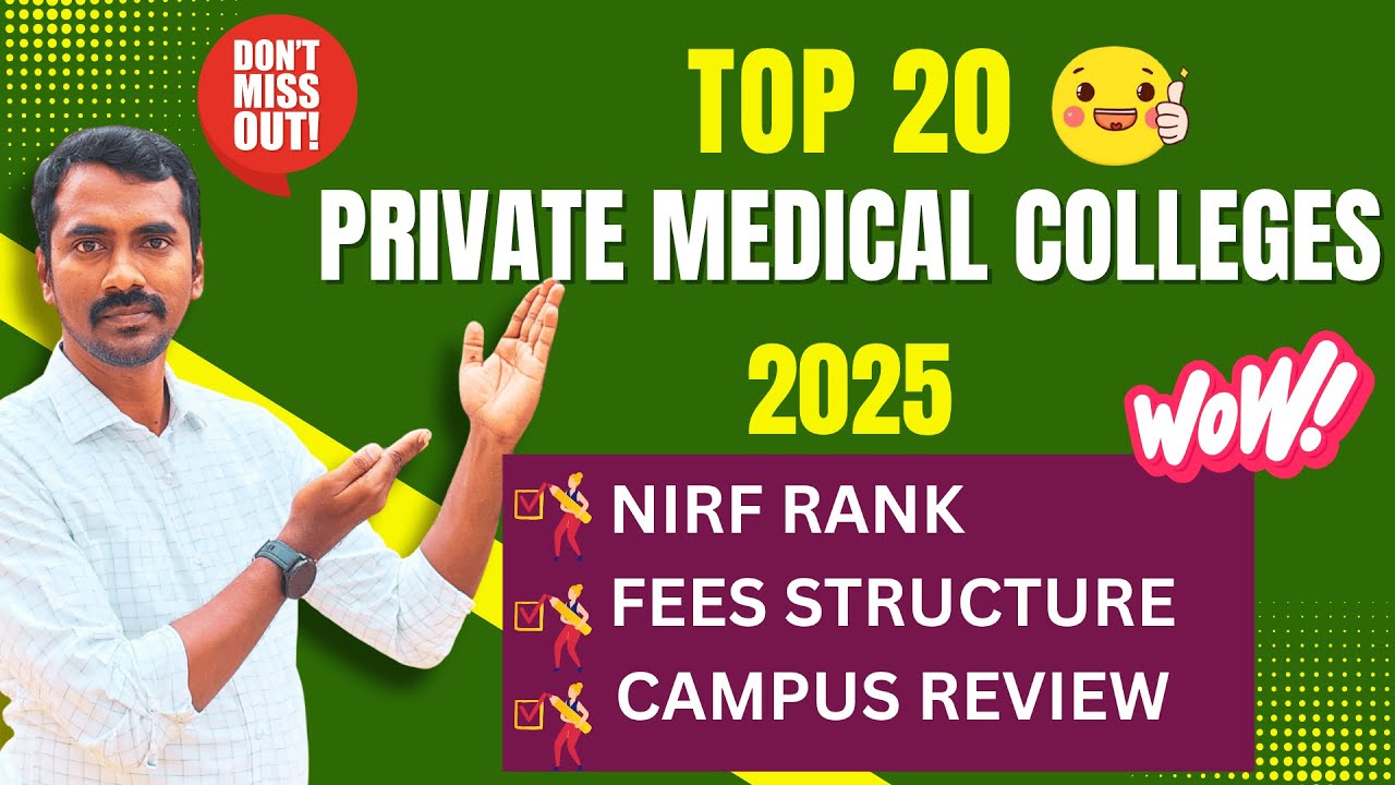 Ultimate Top 20 Private Medical Colleges in TN [2025] 🔥Must Watch! | Vagai Sudar