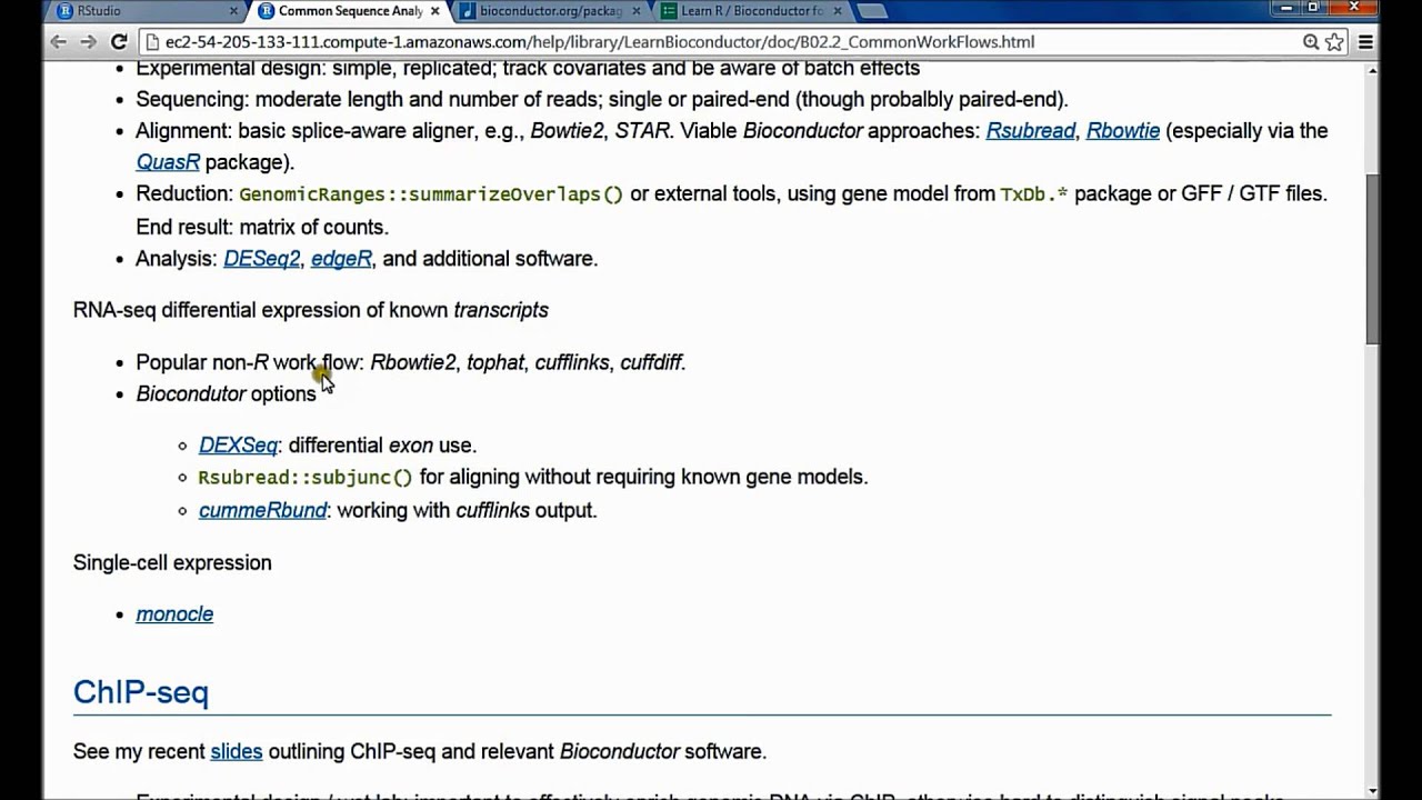 Overview of a RNA Seq Workflow