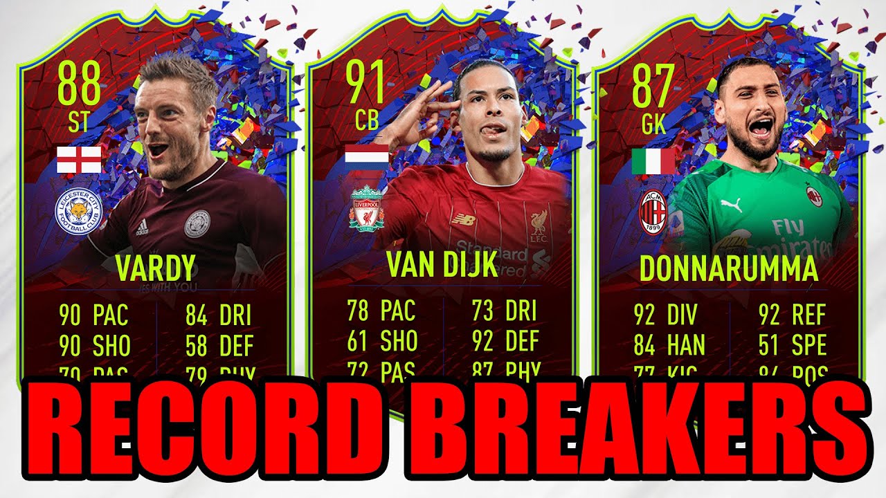 5 NEW RECORD BREAKER CARDS FT. VAN DIJK, VARDY AND DONNARUMMA | FIFA 21 ULTIMATE TEAM