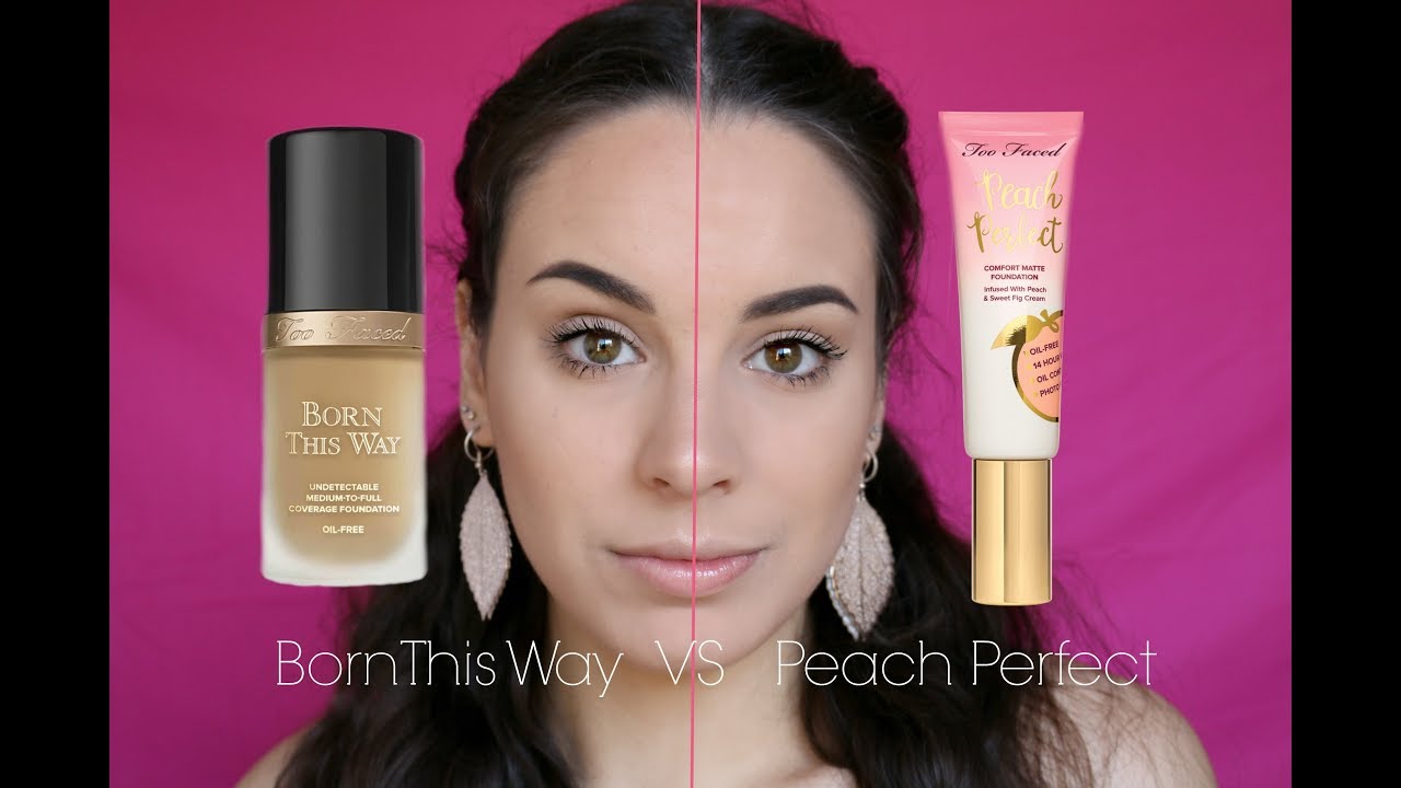 Too Faced Born This Way Foundation VS Too Faced Peach Perfect Foundation | Monique Raineri
