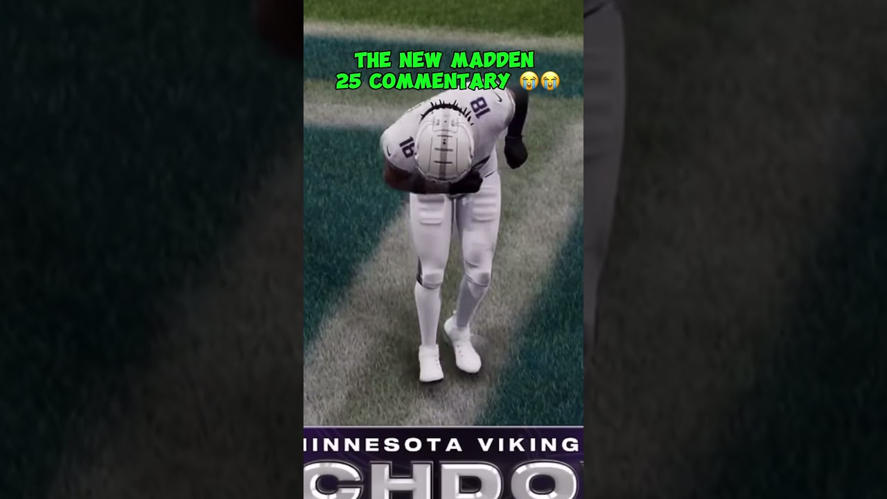 The New Madden 25 Commentary😭😭 #madden #madden25