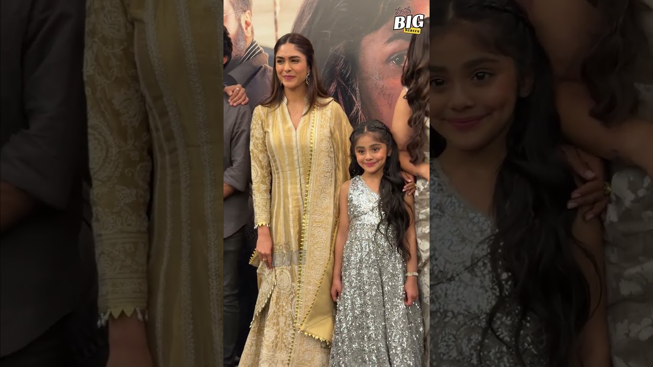 #mrunalthakur #zaynmarie #adivisesh Exclusive visuals @#dacoit trailer Launch #Shorts #manabigscreen