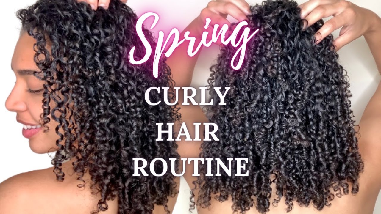 SPRING Natural Curly Hair Routine 2021! 3b/3c SHEA MOISTURE PRODUCTS for FRIZZ free HYDRATED Curls!