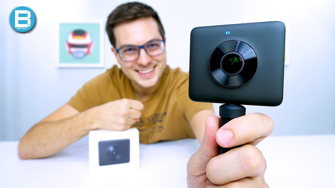 FILME TUDO ao SEU REDOR EM 3,5K! CAMÊRA XIAOMI MIJIA 360º! UNBOXING