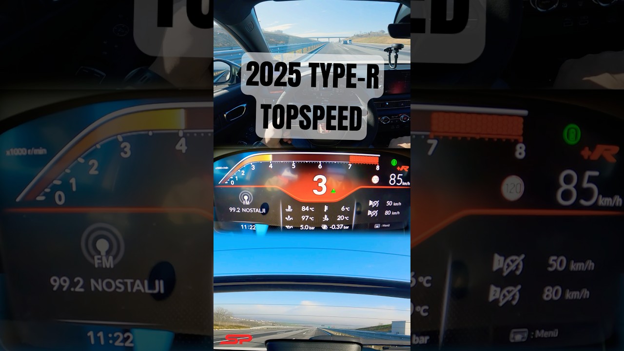 2025 HONDA CIVIC TYPE-R FL5 - Topspeed #shorts #topspeed #typer