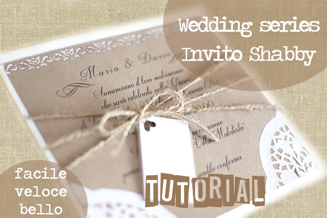 Partecipazione/invito shabby di nozze - Wedding invitations shabby 3