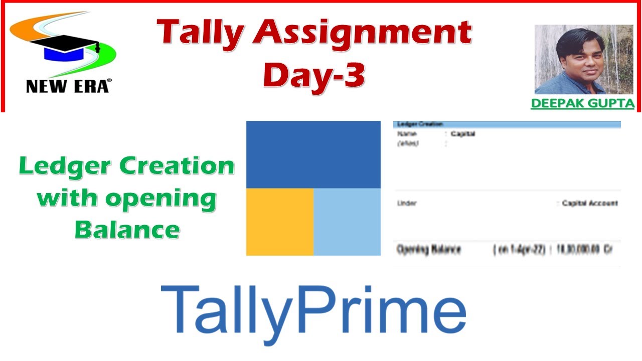 Tally Prime Assignment 3 By Deepak Gupta