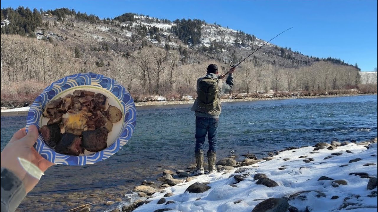 Fishing And Cooking Steak!!