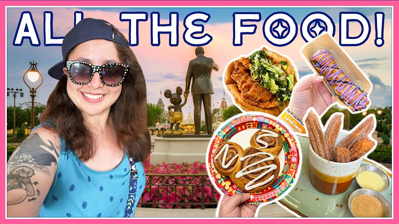 Trying ICONIC Disney World SNACKS 2023 | Magic Kingdom, Epcot, Animal Kingdom & Hollywood Studios!😋