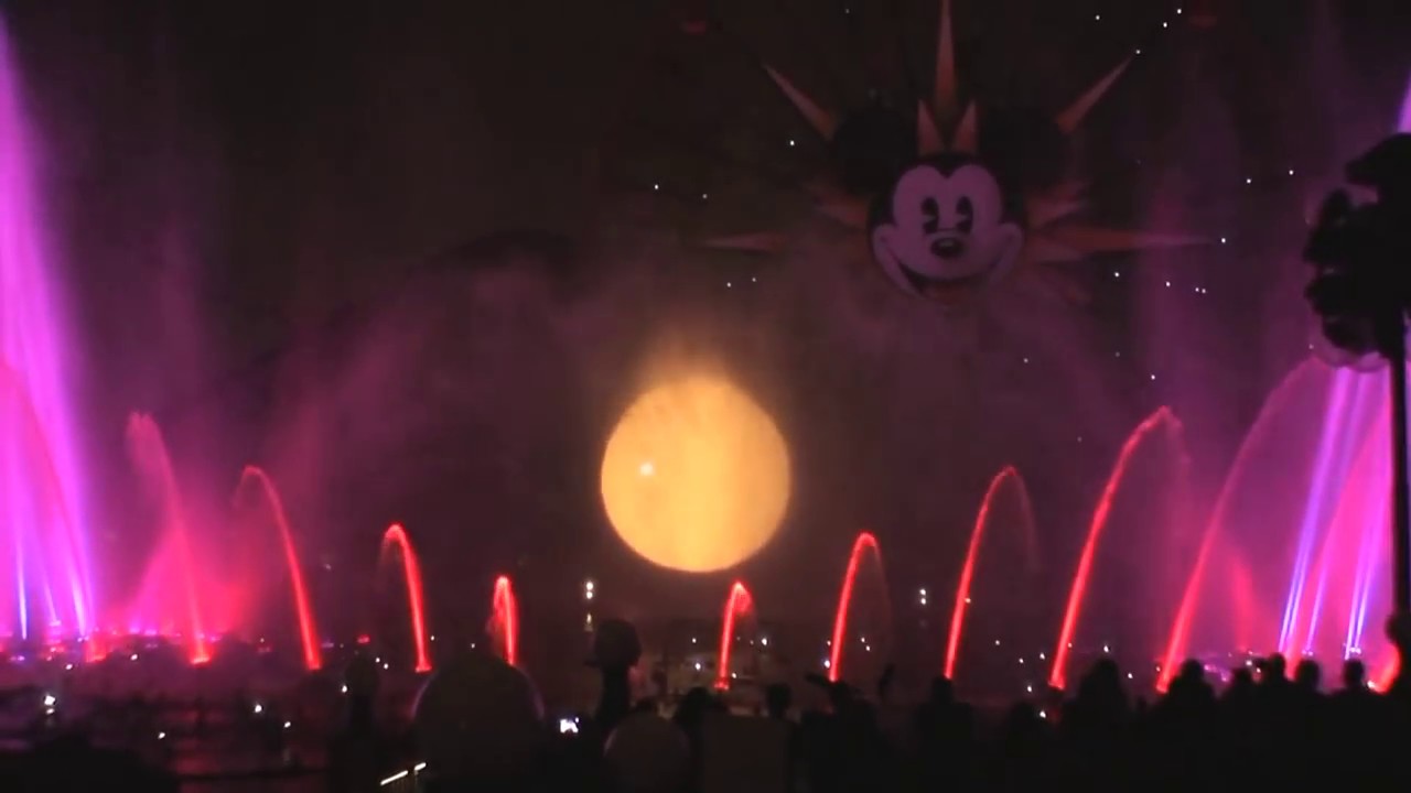 World of Color world premiere full show at the Disney California Adventure theme park