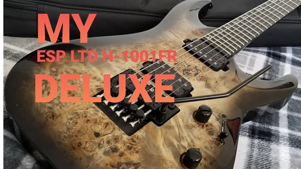 MY ESP LTD H-1001FR DELUXE BLACK NATURAL BURST