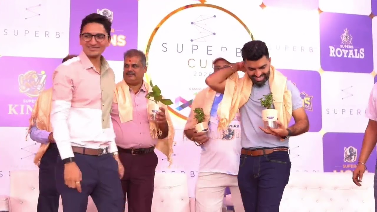 MD Shilpin K. Tater Playing Cricket with Channel Partners | Superb Realty